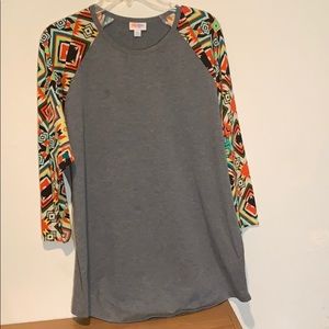 Lularoe Randy 2X 2XL Aztec 3/4 sleeve comfy
